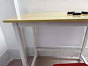 舒客艺家 电脑桌台式小户型小桌子家用学习桌写字办公书桌电竞长条桌子 木纹白架单桌80*50*74 加固电脑桌 实拍图