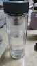 京东京造 玻璃杯 双层隔热茶杯个人专用茶水分离杯大容量380ml 实拍图