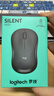 罗技（Logitech）M221 轻音鼠标 无线鼠标 办公鼠标 对称鼠标 带无线微型接收器 米白色 实拍图