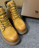 骆驼（CAMEL）【王俊凯同款】马丁靴男新款百搭男士大黄靴户外徒步工装登山靴子 GE122W7757T 金黄色 (男款) 42 实拍图