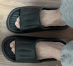安尚芬拖鞋男士夏季浴室大码室内家居踩屎感防滑厚底情侣凉拖鞋女外穿 黑色 42-43 适合41-42（内长250mm） 实拍图