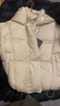 雪中飞秋冬新款亲子款【鹅绒】时尚经典短款泡芙鹅绒羽绒服侧插袋防寒 米白|8011-3350F L 165/88A 实拍图