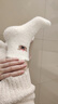 卡通小狗加绒保暖短袜秋冬款中筒袜子女冬加厚澳绒袜女士长袜 乳白色 小狗 1双 均码 实拍图