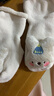 新初生婴幼儿童0-1-3岁宝宝棉秋冬加绒加厚保暖毛圈中筒地板袜子 米白兔 0-6月 xs码 约 建议脚长7-9cm 实拍图