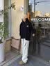 Foss Phil户外机能风工装裤男春夏防风防泼水宽松休闲冲锋裤8527浅灰L 实拍图