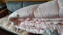 水星家纺被子冬被 A类被子冬季厚被芯保暖纤维被褥200×230cm驼色 实拍图