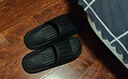 安尚芬拖鞋男士夏季浴室大码室内家居踩屎感防滑厚底情侣凉拖鞋女外穿 黑色 46-47 适合45-46（内长270mm） 实拍图