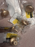 山河工品现代简约北欧金色橱柜鞋柜子手柄衣柜抽屉把手拉手 砂金9008-单孔 实拍图
