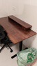 林氏家居实木电动升降桌子胡桃木色长书桌自动升降电脑桌办公木业LH292V1 实拍图