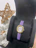 IFF珠宝马君妍同款小钻表女士手表复古真皮轻奢高级感女表生日礼物 暮山紫 实拍图