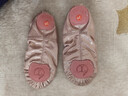 铁箭舞蹈鞋女童芭蕾舞形体练功鞋幼儿免系带中国舞猫爪鞋 粉色 29  实拍图