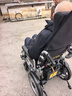 德伴电动轮椅老年人全自动轻便可折叠旅行残疾专用智能可躺代步YLB-W 【后躺+抬腿】语音播报+远程遥控 铅酸12A 实拍图