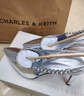 CHARLES&KEITH质感链条尖头高跟凉鞋子女鞋生日礼物情人节礼物CK1-60280377 Silver银色 37 (235) 实拍图