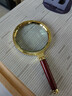 星微光学放大镜高端手持高倍高清阅读鉴赏金属木柄大口径75mm扩大镜 实拍图