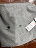 优衣库女装羊绒圆领针织短开衫479672 03 灰色 L 实拍图