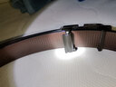 回力皮带男士真皮无牙内穿自动扣腰带男士商务纯中青年潮流牛皮裤腰带 黑色款式一【质保十年用断换新】 实拍图