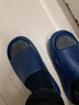 回力静音男士室内户外穿厚底防滑速干洗澡凉拖鞋HL3A23深蓝42-43码 实拍图