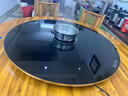 芝梵饭菜保温板加热菜板保温板暖菜板家用带电磁炉火锅暖菜板+火锅+自动旋转家庭旋转餐桌加热转盘 黑丨1.2米【电动+手动旋转】3000W电磁炉火锅 实拍图