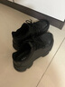 百丽厚底增高健步鞋男25秋新抓纹牛皮户外休闲运动鞋A2215CM5预售 黑色 39 (245mm) 实拍图