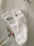 【冬季必备】水貂绒袜子加厚保暖可爱女生白色卡通表情毛茸茸袜子 出厂价-随机【1双装】 35-42码 实拍图