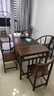 万象柏实木茶桌椅组合客厅功夫茶台茶几小户型家用套装一体阳台泡茶桌子 1.6米明月桌+1围椅+4月牙椅【送电磁炉茶具】 实拍图