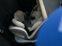 Heekin德国 儿童安全座椅汽车用0-4-12岁婴儿宝宝360度旋转ISOFIX硬接口 尊享灰(遮阳棚+上拉带+侧保护) 实拍图