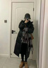 京东京造羽绒服女90鸭绒泡芙春秋新年战袍新款女士外套 中长款黑色 XL 实拍图