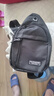 运动跑步包男休闲斜挎包手机包防泼水健身包女单肩包 黑色 实拍图