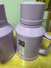 新款马卡龙热水瓶车载暖壶小型保温瓶客厅家用宿舍带盖暖水瓶茶瓶 紫色 1L 实拍图