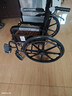 揽康手动轮椅轻便折叠老人轮椅车老年人助行器 【舒适热卖】24寸升级大轮 实心胎 实拍图