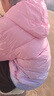 迪士尼儿童羽绒服外套秋冬女童轻薄连帽宝宝短款大童白鸭绒V418粉蓝160 实拍图
