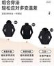 东方骆驼（EASTERN CAMEL）情侣三合一冲锋夹克男女装户外运动外套防风衣 黑色三合一 2XL  实拍图