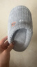 儿童棉拖鞋女童冬季2025新款男童防滑家用居家宝宝毛毛室内拖鞋 灰色 30/31码(适合脚长18cm) 实拍图
