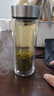 希诺（heenoor）抗菌玻璃杯双层防烫办公车载水杯男高档泡茶杯子XN-9303 360mL 实拍图