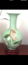 傲世景德镇陶瓷器新中式花瓶工艺品客厅摆件酒柜玄关茶室博古架装饰品 豆青釉清荷赏瓶+底座 实拍图