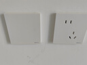 公牛（BULL）开关插座 带USB网线 86型墙面家用 空调电视墙壁面板G39象牙白 【白板】 实拍图
