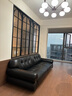儒黛黑糖云朵真皮沙发头层牛皮中复古法式轻奢一字直排黑色客厅小户型 金属款-2.55米直排-可视面真皮 Ultra 细腻肤感半青皮（1.4-1.6mm） 实拍图