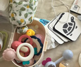 babycare婴幼儿手摇铃玩具趣味安抚牙胶0-1岁新生儿见面礼艾格白10件 实拍图