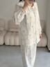 英氏（YEEHOO）26年新品孕妇月子服纯棉哺乳睡衣10A抗菌自带胸垫家居服海洋奇珠M 实拍图