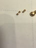 999足金小金珠光面黄金转运珠3D硬金DIY散珠 2颗-3mm小金珠 实拍图