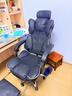 奥伦福特 电脑椅办公椅子电竞椅家用人体工学椅老板椅主播靠背椅皮革转椅 工学椅-黑+乳胶+脚踏【猫抓皮】 实拍图