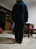 雅鹿睡衣男士秋冬季珊瑚绒加厚加绒三层夹棉中老年睡衣女士家居服套装 藏青(男款冬天保暖套装) 2XL （推荐140-160斤） 实拍图