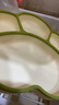 COOKSS 宝宝餐盘硅胶婴儿学吃饭分格儿童餐具辅食碗餐盘带吸盘 双拼绿 实拍图