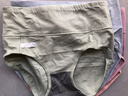 猫人女士高腰内裤女纯棉收腹收小肚子石墨烯抑菌裆高弹三角裤4条XL 实拍图