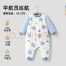 贝肽斯儿童睡衣秋冬夹棉恒温款连体衣男童女童宝宝纯棉家居服衣服 实拍图