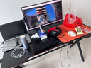 奥伦福特  电脑桌台式家用电竞游戏桌办公书桌简约书房写字桌子 碳纤维纹路单桌-120*60 升级款电竞桌 实拍图