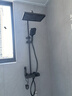 库沐斯（KMSH）德国卫浴枪灰航母恒温淋浴花洒三件套装精铜四档淋浴增压洗澡喷头 【包安装】枪灰色【数显-恒温】水力发电 实拍图