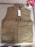 罗蒙（ROMON）春秋季新款速干男士马甲大码多口袋马夹背心外套户外工装坎肩上衣 2386卡其色(加绒双面穿) L 建议(100-130斤) 实拍图