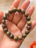 普陀山绿檀木手串檀木檀香佛珠手链盘玩高密度念珠男女款送人生日礼物 实拍图