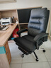 顾全C533家用老板椅舒适久坐办公椅电脑椅可躺工学椅子环保真皮座椅 黑色 超纤皮（160°可躺) 实拍图